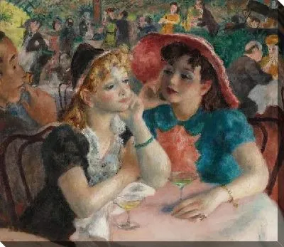 Картина Разговор в  кафе