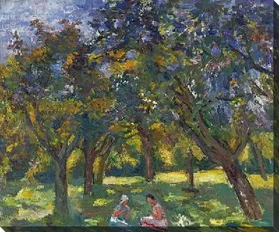 Картина Женщины сидящие под деревья