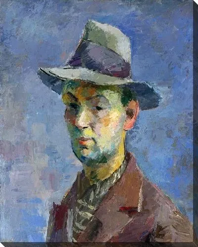 Картина Автопортрет в серой шляпе