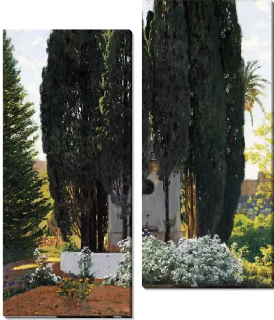 Картина Кипарисы