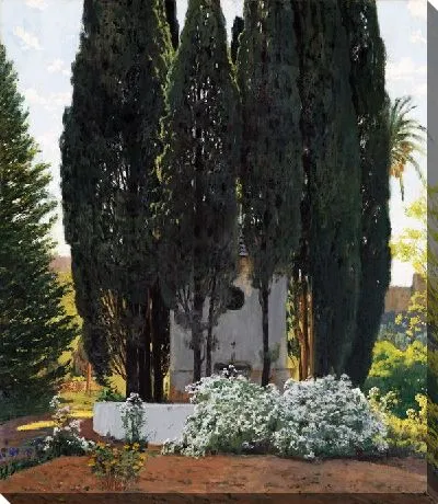 Картина Кипарисы