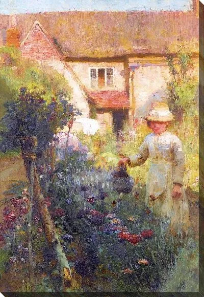 Картина Девушка в саду