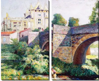 Пейзаж с мостом №12