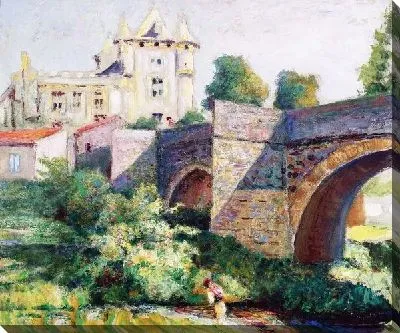 Картина Пейзаж с мостом №12