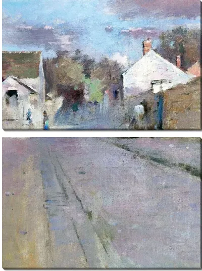 Картина Улица на закате