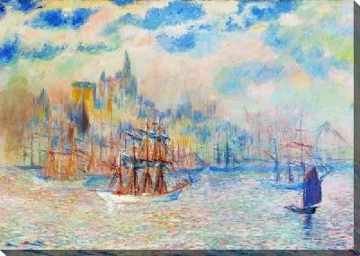 Корабли в гавани Нью-Йорка