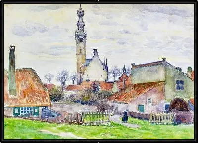 Картина Деревенский пейзаж №11
