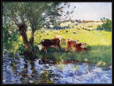 Картина Коровы у реки