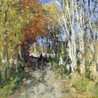 Картина Аллея в лесу