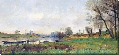 Картина Река во Франции