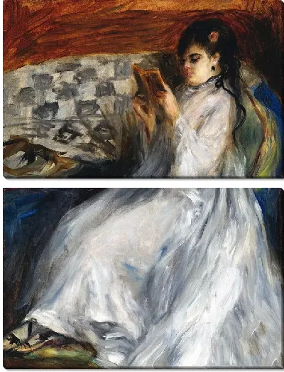 Модульная картина Читающая женщина №2