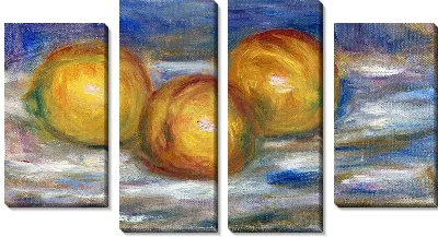 Модульная картина Три лимона