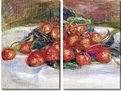 Модульная картина Натюрморт с клубникой