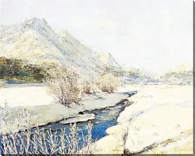 Речка в горах весной