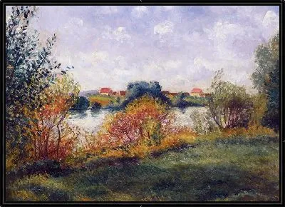 Осенний пейзаж во Франции