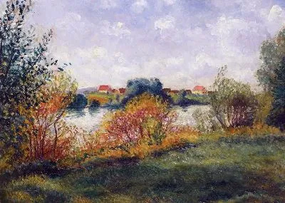 Осенний пейзаж во Франции