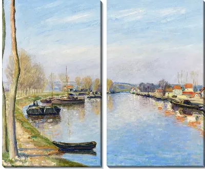 Речной пейзаж №23