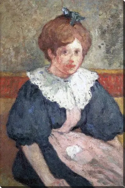 Картина Девочка с голубыми ленточками