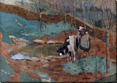 Картина Женщина с коровой