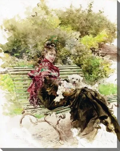 Картина маслом В парке