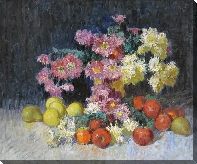 Картина Натюрморт с фруктами и цветами