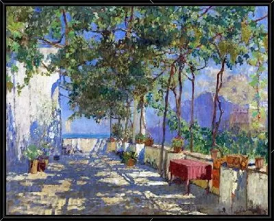 Терраса залитая солнечным светом