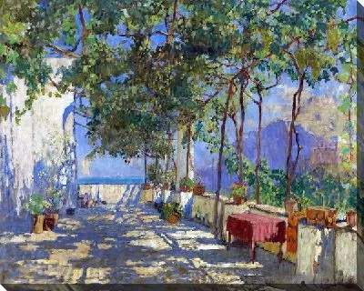 Терраса залитая солнечным светом