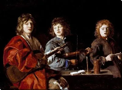 Картина Три музыканта