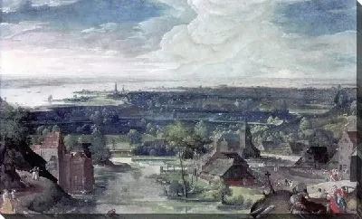 Картина Пейзаж с рекой №18