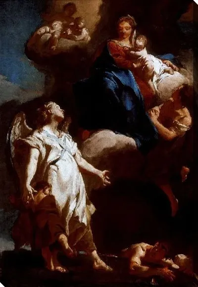 Картина Дева и ангел хранитель