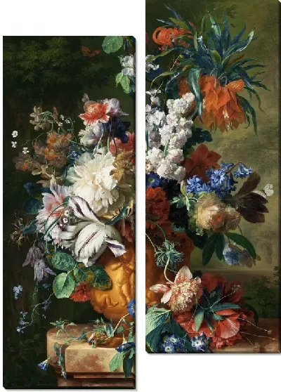 Картина Цветы в старинной вазе