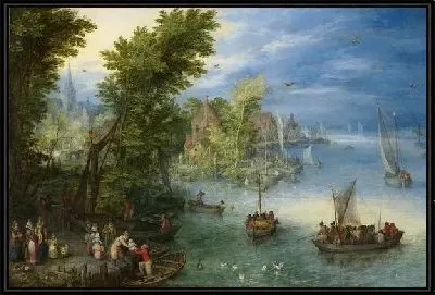 Речной пейзаж №25