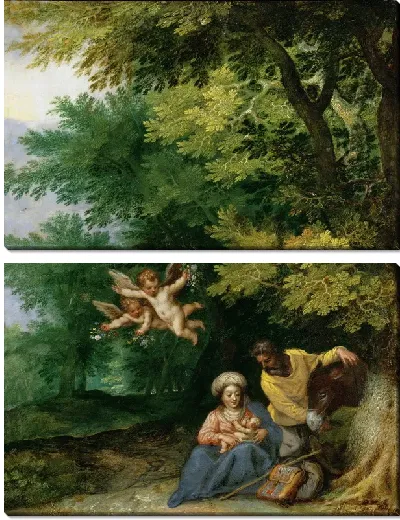 Картина Отдых на пути в Египет