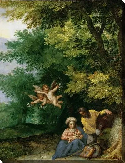 Картина Отдых на пути в Египет