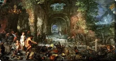 Картина Аллегория четырёх стихий. Огонь