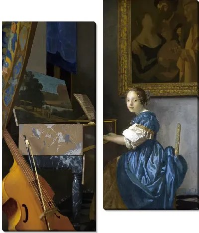 Картина Леди в синем платье