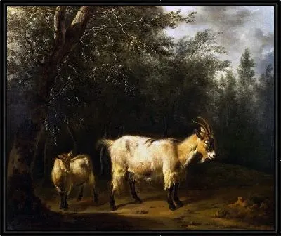 Картина Коза с козленком