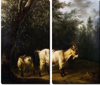 Коза с козленком