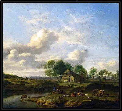 Пейзаж с фермой