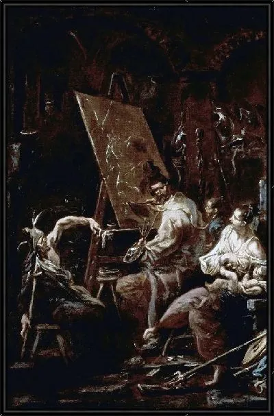 Картина Художник в студии