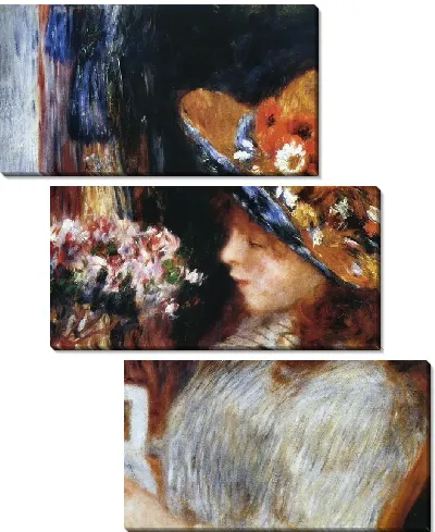 Модульная картина Читающая девушка