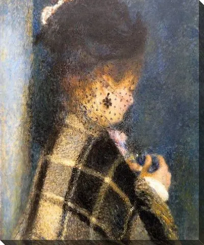 Картина маслом Дама с вуалью