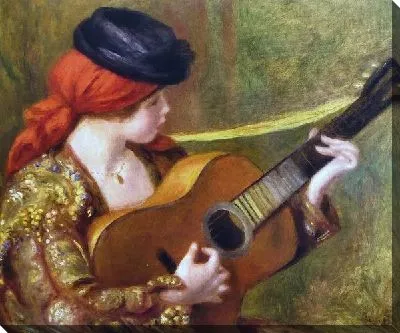 Картина маслом Испанка с гитарой