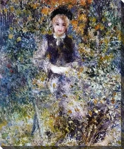 Картина маслом Женщина на пляже