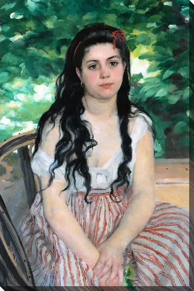 Картина маслом Девушка в летнем платье
