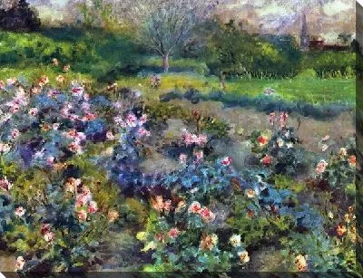 Картина маслом Сад с розами