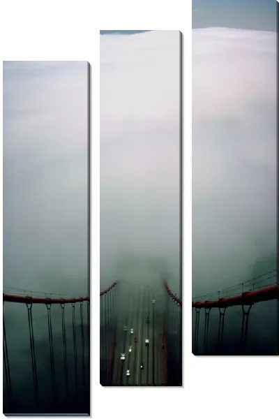 Модульная картина Мост Золотые ворота