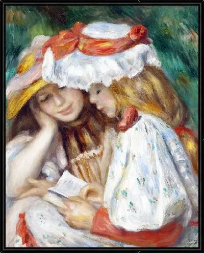 Картина Две читающие девочки