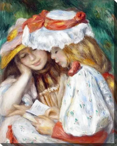 Картина маслом Две читающие девочки