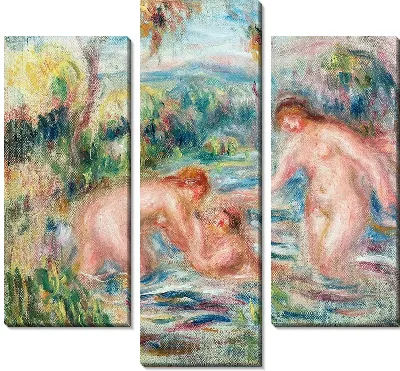 Модульная картина Три купальщицы